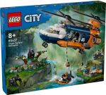 60437 LEGO® City Dzsungelkutató helikopter a bázison